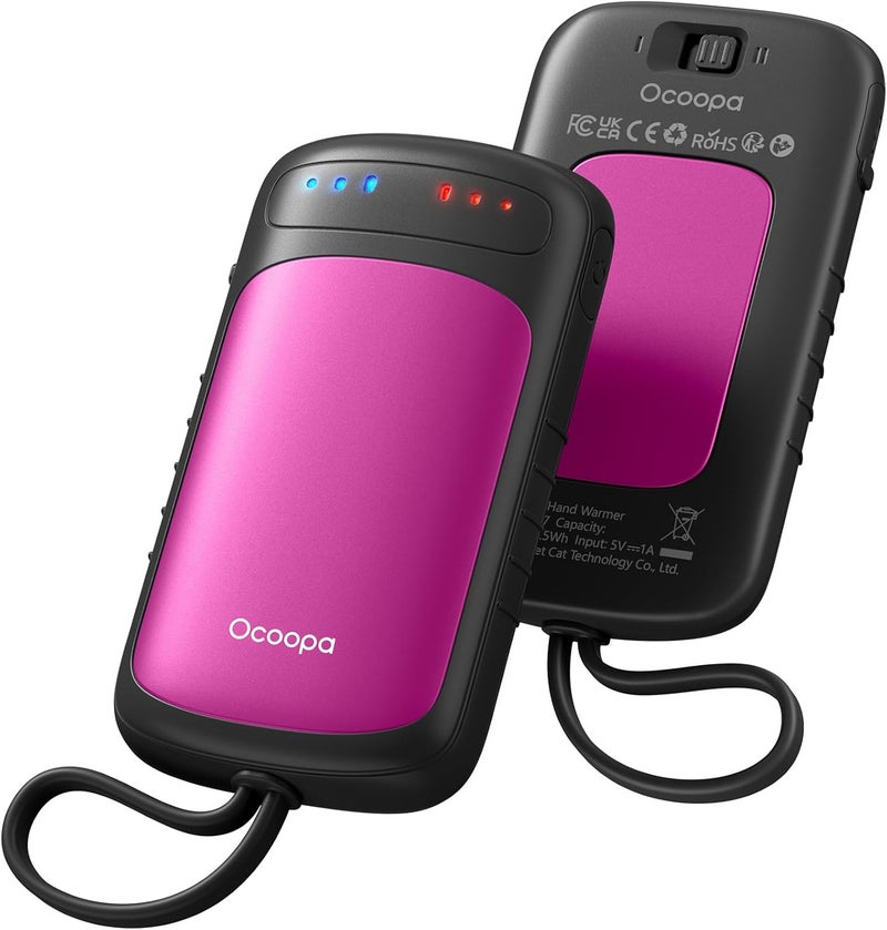 OCOOPA Dual-Sided Hand Warmers Rechargeable 2 Pack, Stocking Stuffers for Men Women Teens Boys Girls, White Elephant Gifts for Adults, Gifts for Men Wp, Heated Gloves Must Have, Hunting Essentials - Image 1